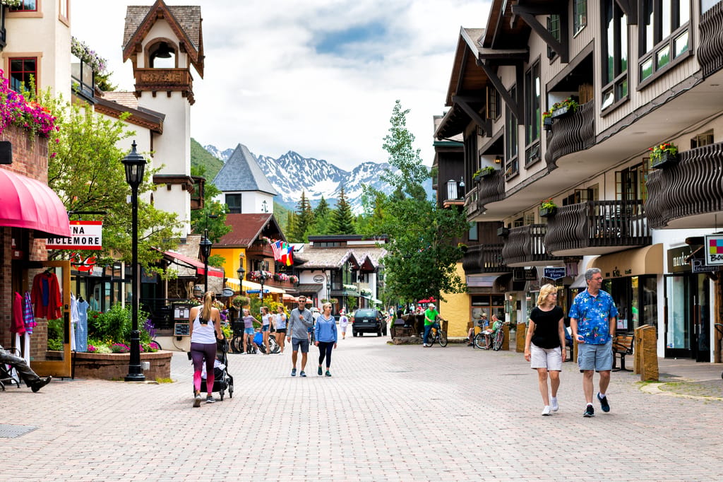 Vail Village, Colorado, en primavera